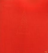 Red Chedi by Sakarin Krue-On contemporary artwork painting