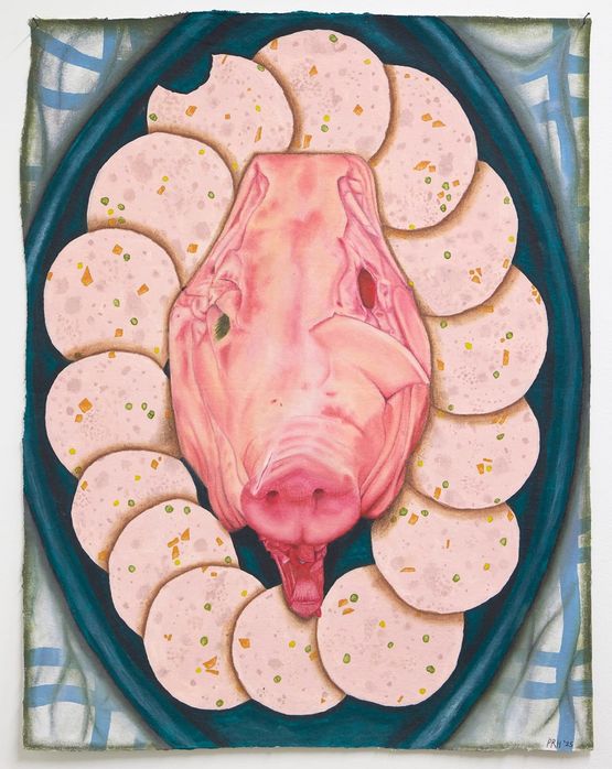 Lunch I by Priscilla Rose Howe contemporary artwork Painting