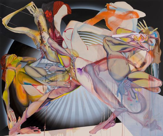 Crystal Town by Christina Quarles contemporary artwork Painting
