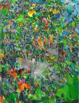 birds in the forest by Ayumu Yamamoto contemporary artwork painting