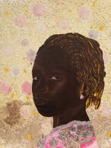 Sous lecorce du temps  At the University by Omar Ba contemporary artwork drawing painting