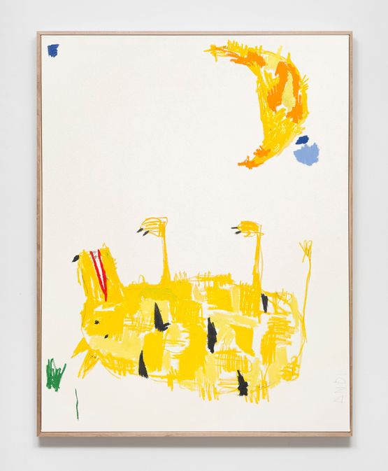 AHA HAPPY THERE GRASS by Andi Fischer contemporary artwork Painting