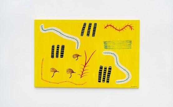 Horemari peno uhuti Lombrices de los espiritus by Sheroanawe Hakihiiwe contemporary artwork Painting