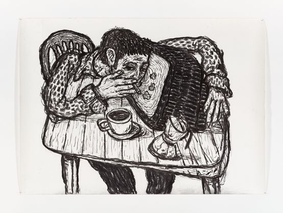 Waiting Rituals 03 by Khaled Jarada contemporary artwork Works on Paper