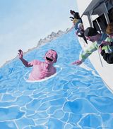 Sea by Yue Minjun contemporary artwork painting