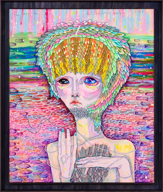 the way she feels by Del Kathryn Barton contemporary artwork Painting