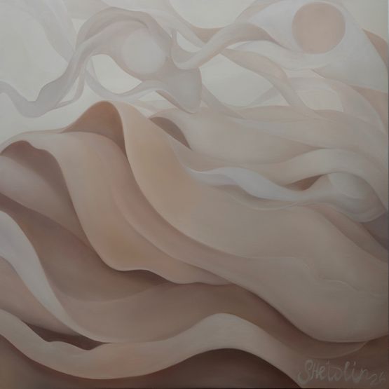 June Soft Horizons by Ellen Sheidlin contemporary artwork Painting
