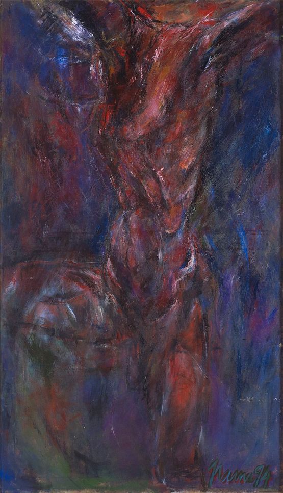 Cosmic Balance by Solamalay Namasivayam contemporary artwork Painting