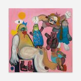Pink Scene by Trude Viken contemporary artwork painting