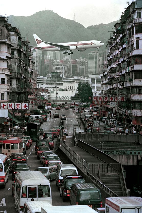 Kai Tak from Kowloon City Road Hong Kong by Birdy Chu contemporary artwork Photography