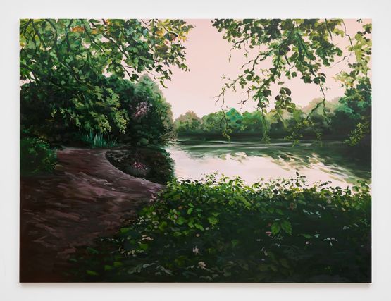Hollow Pond 8 by Hannah Brown contemporary artwork Painting