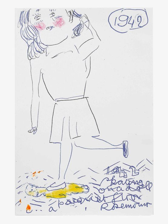 Rosemount Parquet Floor by Rose Wylie contemporary artwork Painting
