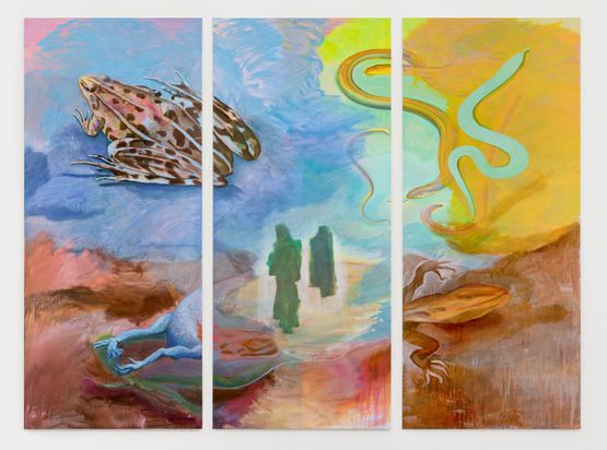 Responding by Allison Katz contemporary artwork Painting