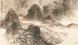 Woodhuts in Lin Fa Shan by Lui Shou-Kwan contemporary artwork works on paper