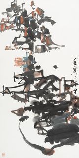 Village by Lui Shou-Kwan contemporary artwork works on paper