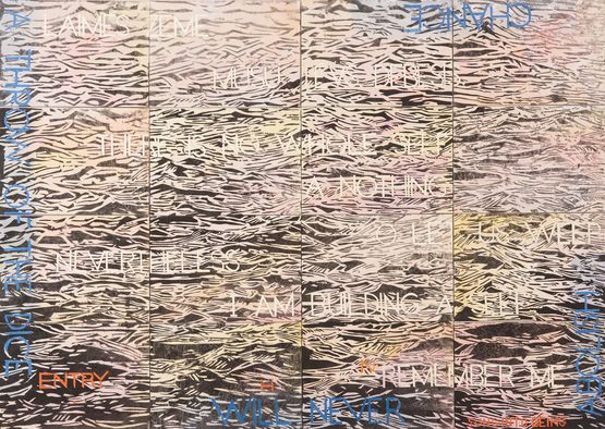 Nature Speaks HN by Imants Tillers contemporary artwork Painting
