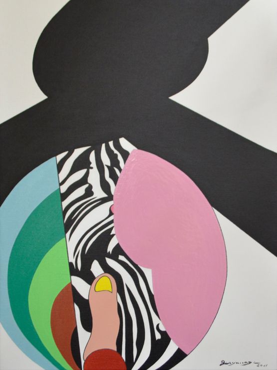 The Mystery of the Thumb by Go Yayanagi contemporary artwork Painting
