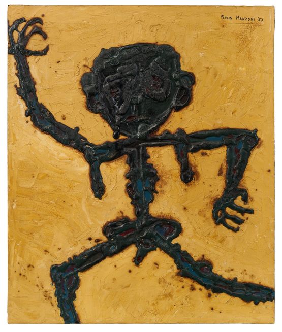 Linvincibile Jean The Invincible Jean by Piero Manzoni contemporary artwork Painting