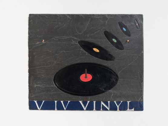 V for Vinyl by Denis OConnor contemporary artwork Sculpture