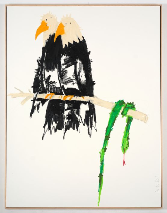 ZUVERSICHT adieu by Andi Fischer contemporary artwork Painting