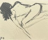 Untitled by Rachel Howard contemporary artwork drawing works on paper