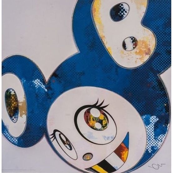 And Then x 6 Blue The Polke Method by Takashi Murakami contemporary artwork Print