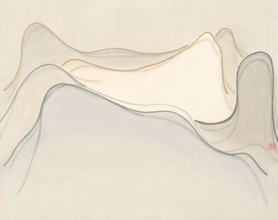Floating Colors Floating Ink -20 by Miao Hanwen contemporary artwork Works on Paper
