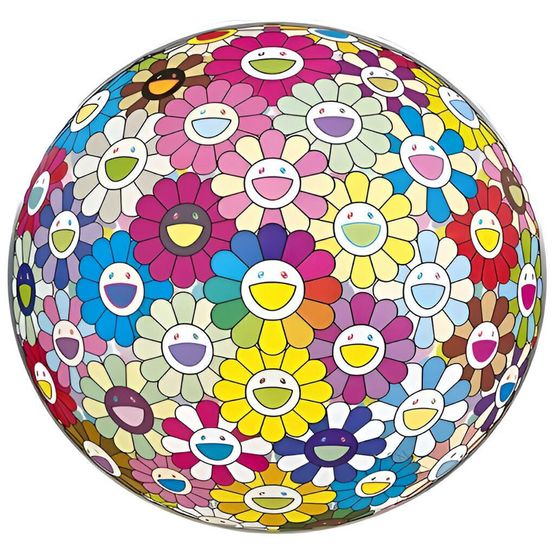 Burying My Face in the Field of Flower by Takashi Murakami contemporary artwork Print