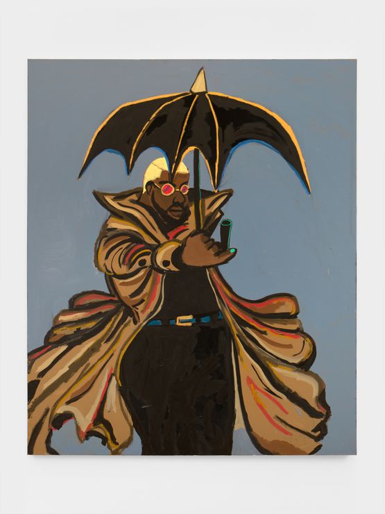 The Coat and the Umbrella by Jonathan Lyndon Chase contemporary artwork Painting