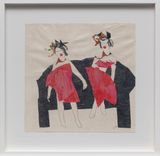Carnival series 9 by Azade Koker contemporary artwork mixed media works on paper