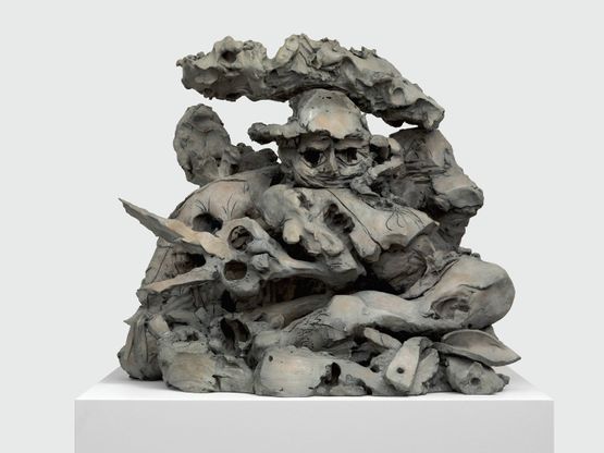 The Gardener by Dana Schutz contemporary artwork Sculpture