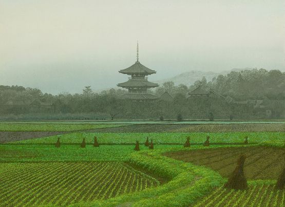 Hokkiji Distant View by Kazuyuki Futagawa contemporary artwork Works on Paper