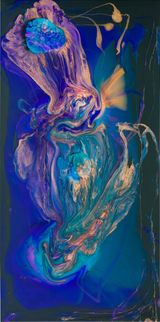 get out of here cant you hear my little the dogs yapping in the background by Dale Frank contemporary artwork painting