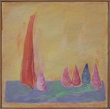 Convietuiri silentioase Silent Cohabitations by Simona Runcan contemporary artwork painting