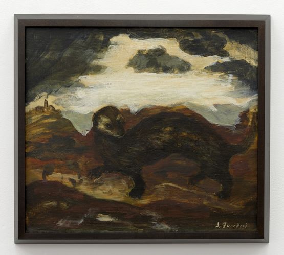 Untitled Paesaggio con faina by Luigi Zuccheri contemporary artwork Painting