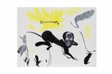 Prowling Girl by Inci Eviner contemporary artwork painting works on paper drawing
