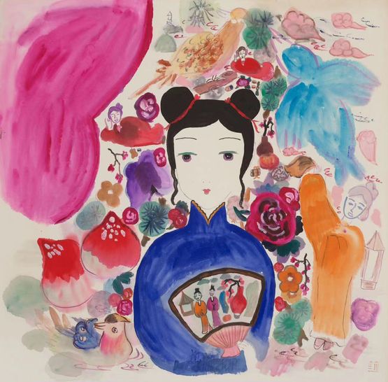 Pear Blossom Dream by Wang Mengsha contemporary artwork Painting