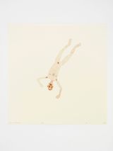 Man falling 21.12.19 by David Austen contemporary artwork works on paper