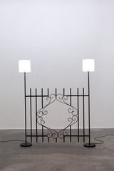 Journeys End Electric Fence by Andy Fitz contemporary artwork sculpture