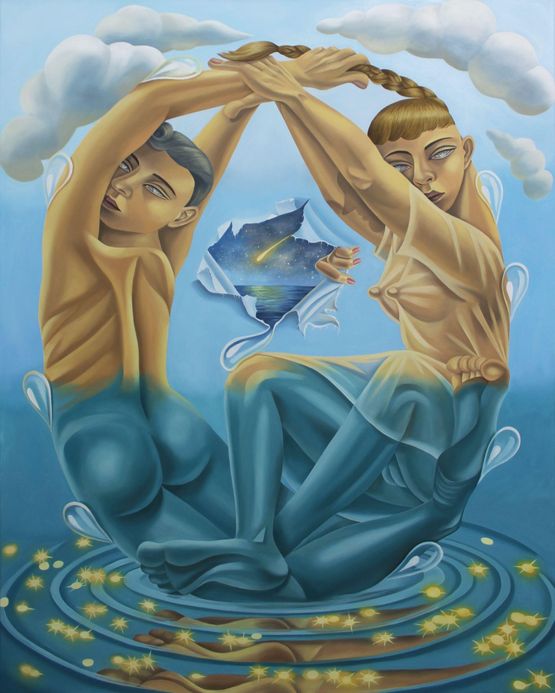 Unsettling Gravity by Jade Ching-Yuk Ng contemporary artwork Painting