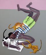 Drawing Cats by Kitti Narod contemporary artwork painting