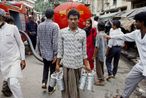 Dhabawallah or professional lunch distributor Bombay by Raghubir Singh contemporary artwork Photography