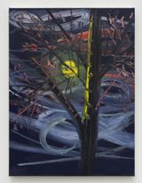 Moon Yellow Moon Crazy 8s Again 10-7-23 2023 by Ann Craven contemporary artwork painting