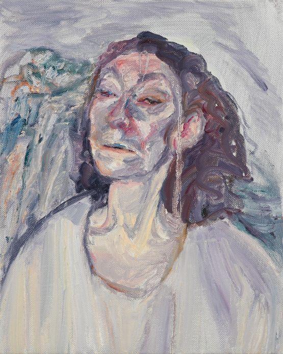 Study of Kate with a Mountain by Celia Paul contemporary artwork Painting