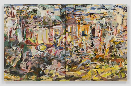 Offal with lemons by Cecily Brown contemporary artwork Painting