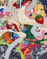 The forgotten tapestry by Ziping Wang contemporary artwork painting