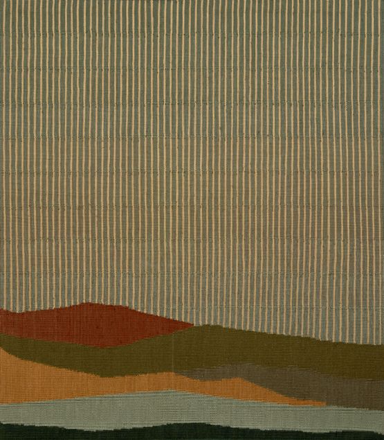 Moss Rain by Sussy Cazalet contemporary artwork Textile