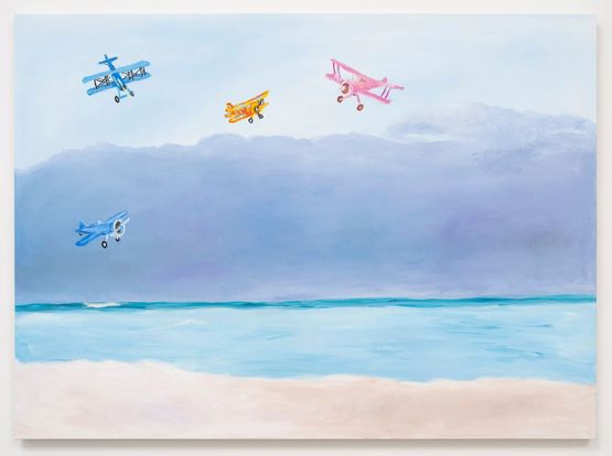 amateur flying club  the island by Karen Kilimnik contemporary artwork Painting