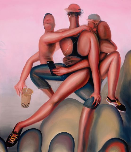 Long Distance by Alvin Ong contemporary artwork Painting