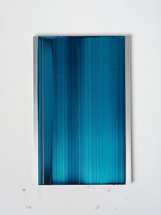 Slider - blue green 4 by Noel Ivanoff contemporary artwork Painting